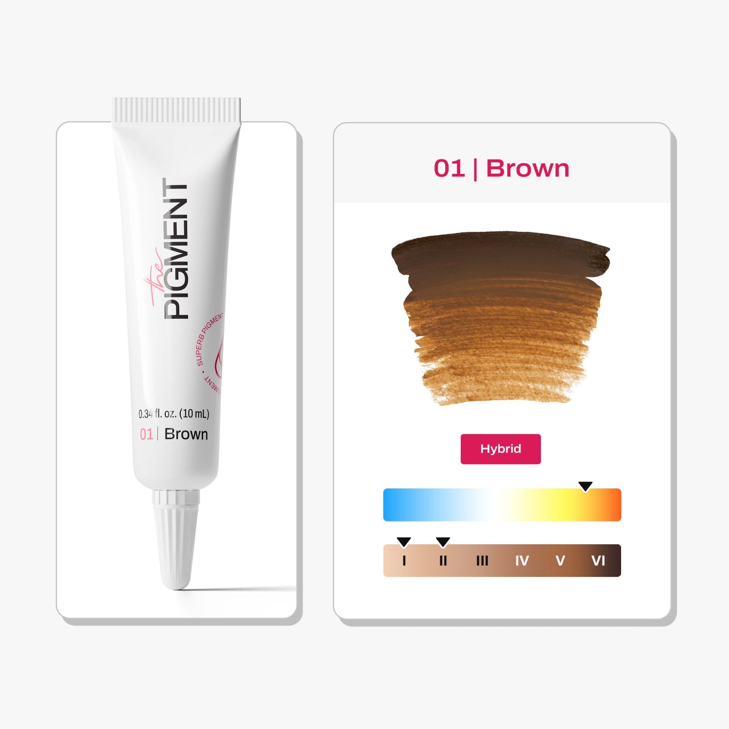 THE PIGMENT მიკრობლეიდინგის პიგმენტი Brown 1 10 მლ.